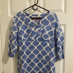 Boden patterned linen sundress